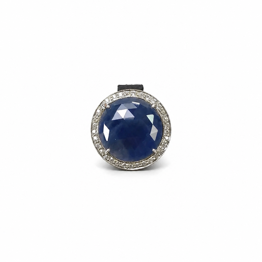 Blue Sapphire Silver Ring