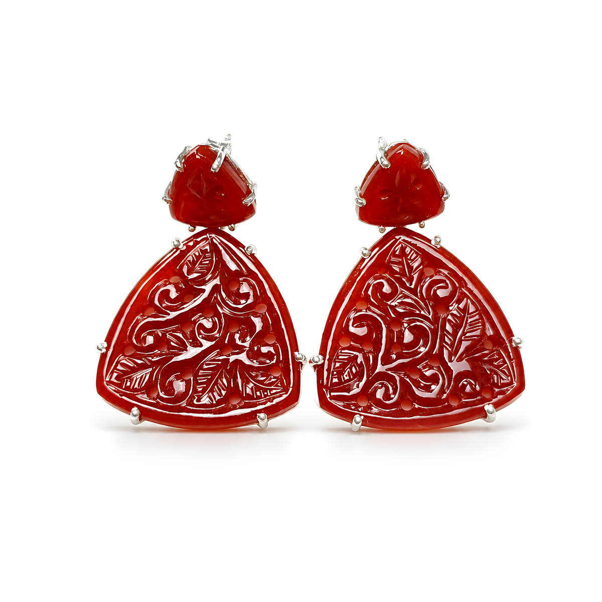 Onyx Gemstone Silver Earring