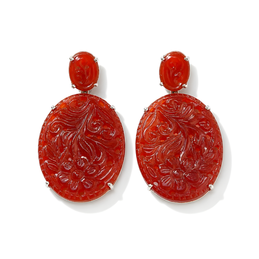 Onyx Gemstone Silver Earring