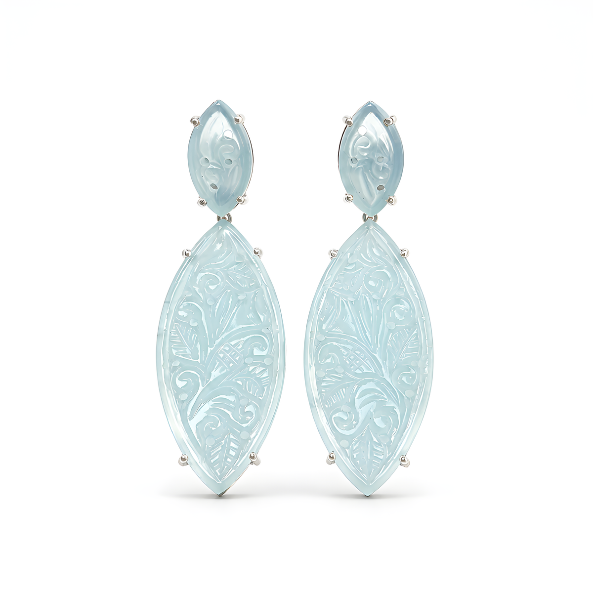 Onyx Gemstone Silver Earring