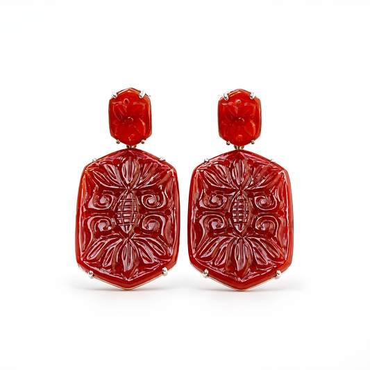 Onyx Gemstone 925 Silver Earring