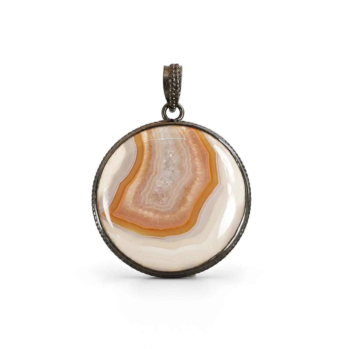 Agate Gemstone 925 Silver Pendant
