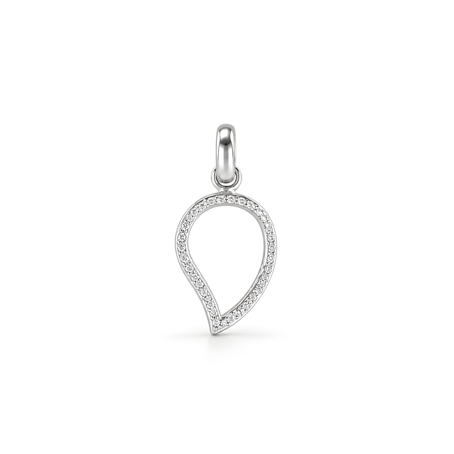 925 sterling silver cz pendant