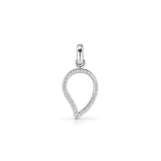 925 sterling silver cz pendant