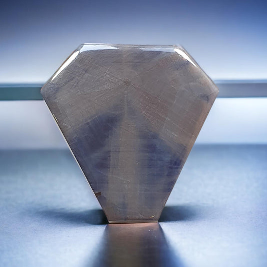 Unique Rare Blue Sapphire Gemstone Cabochon Trapiche : 424.00cts Natural Untreated Unheated Sapphire Uneven Shape 57*71mm