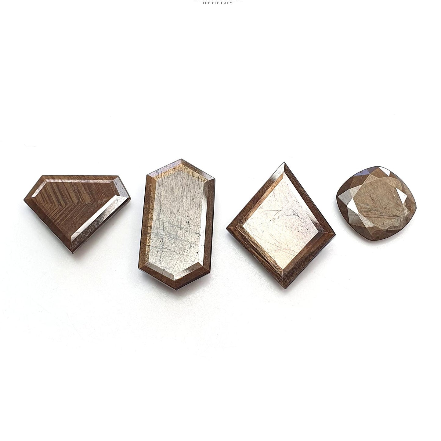 Golden Brown CHOCOLATE SAPPHIRE Gemstone Normal Cut: 49.00cts Natural Untreated Sapphire Hexagon Cushion Uneven Shape 13mm - 24.5*12.5mm 4pc