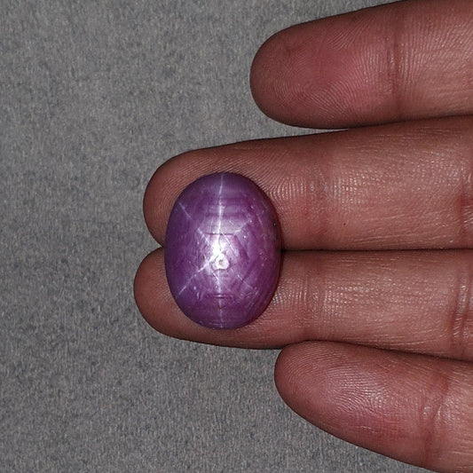 Star RUBY Gemstone Cabochon : 43.30cts Natural Untreated African Red Ruby 6Ray Star Oval Shape 23*17mm