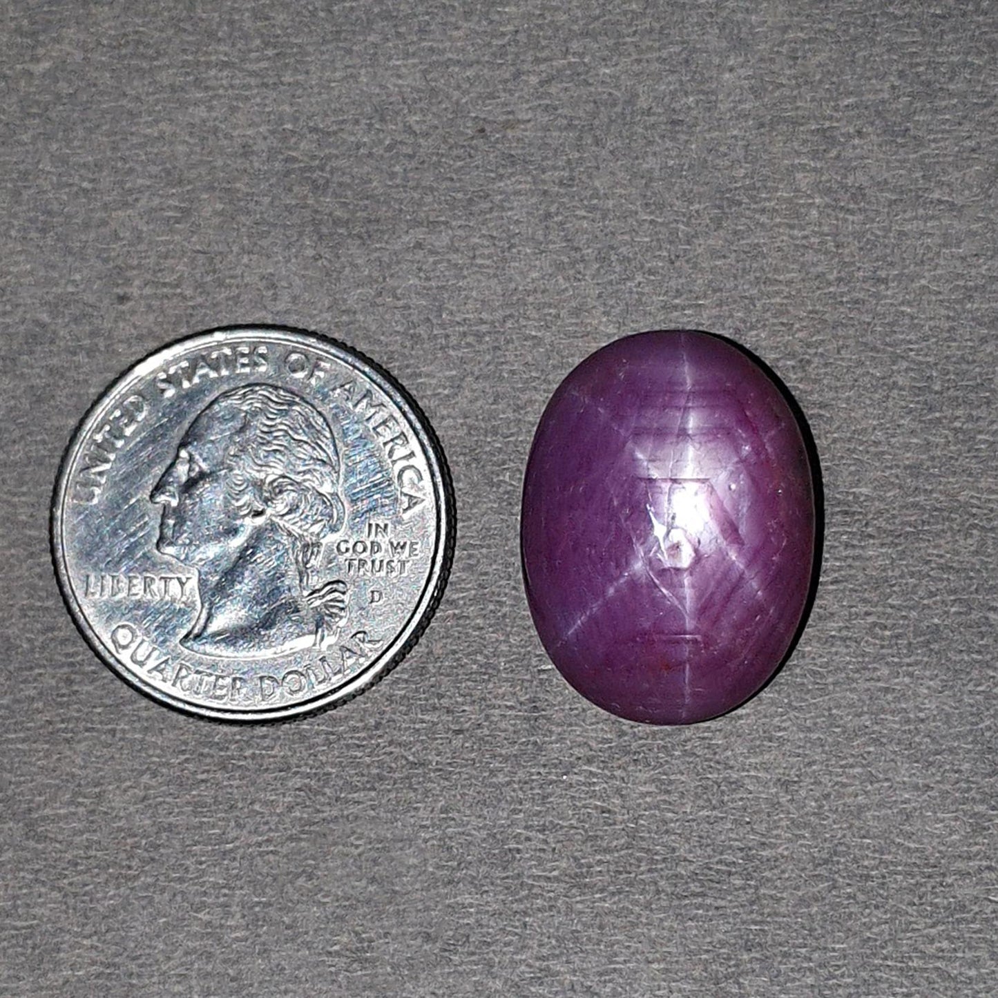 Star RUBY Gemstone Cabochon : 43.30cts Natural Untreated African Red Ruby 6Ray Star Oval Shape 23*17mm