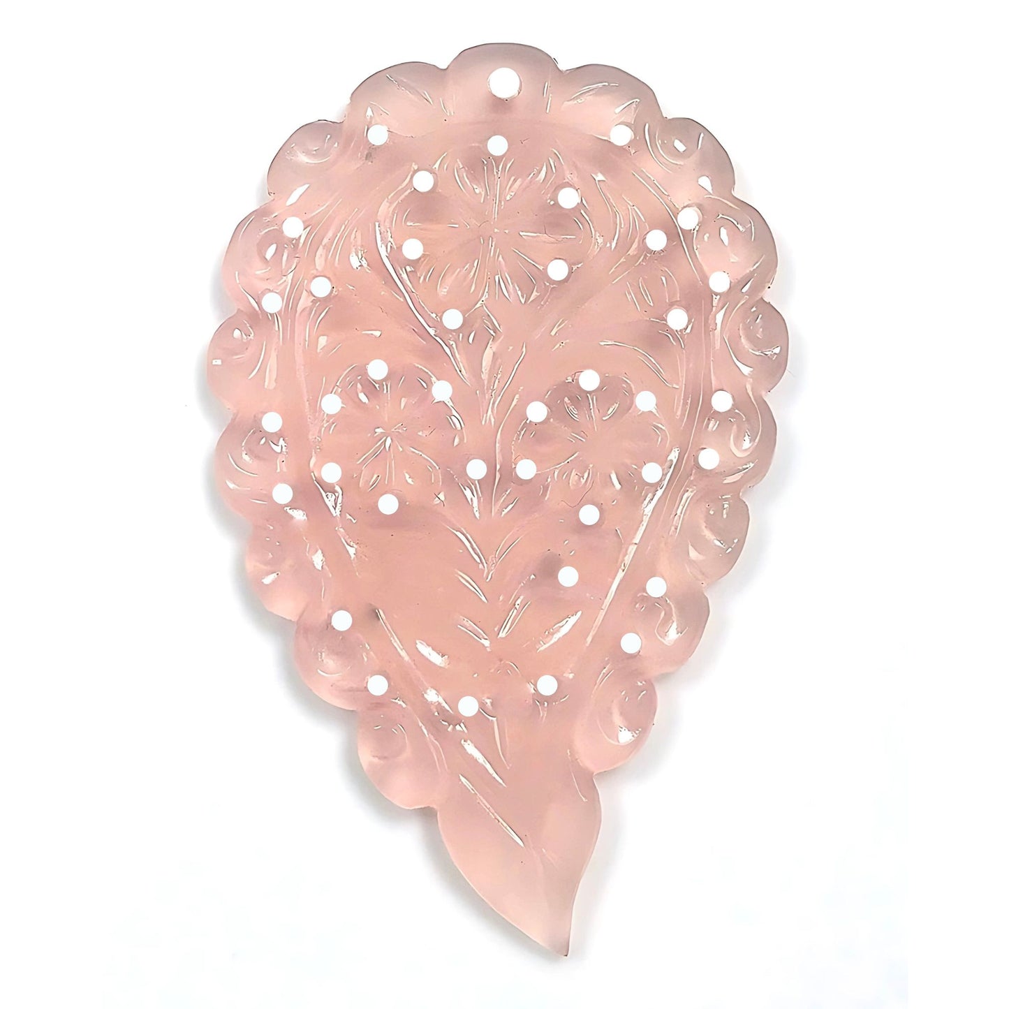 50.00cts Natural Onyx Gemstone Hand Carved Big Size 55*35mm 1pc For Pendant