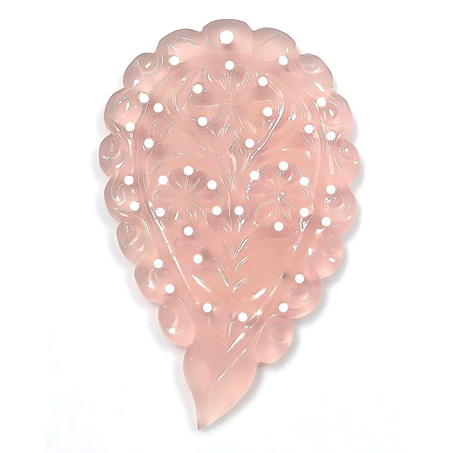 50.00cts Natural Onyx Gemstone Hand Carved Big Size 55*35mm 1pc For Pendant