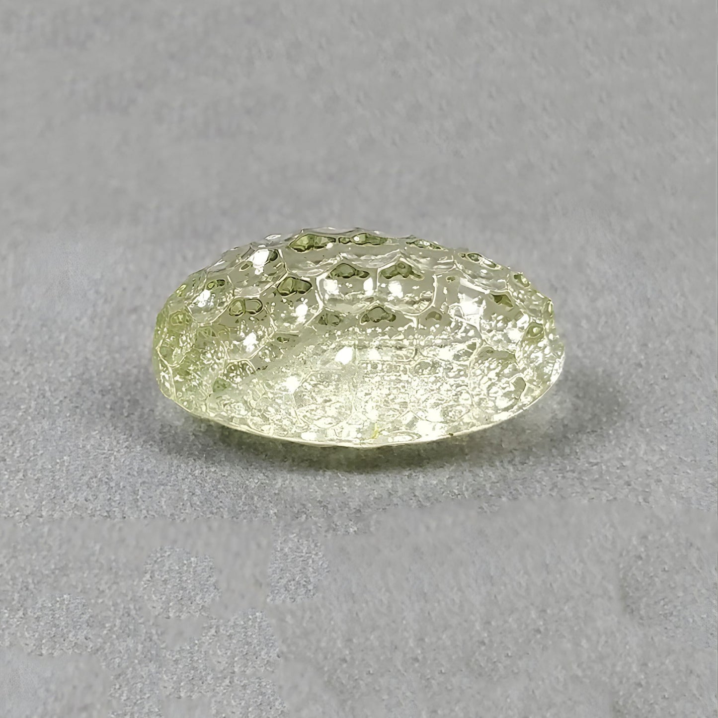 15.62cts Yellow Aquamarine Gemstone Natural Untreated Carving Oval Shape