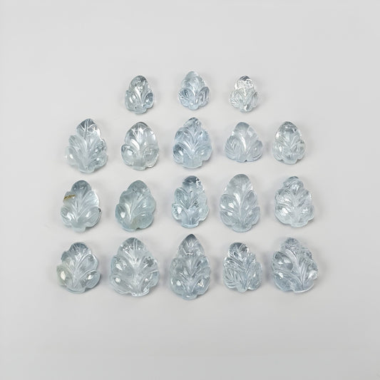 aquamarine carving gemstone