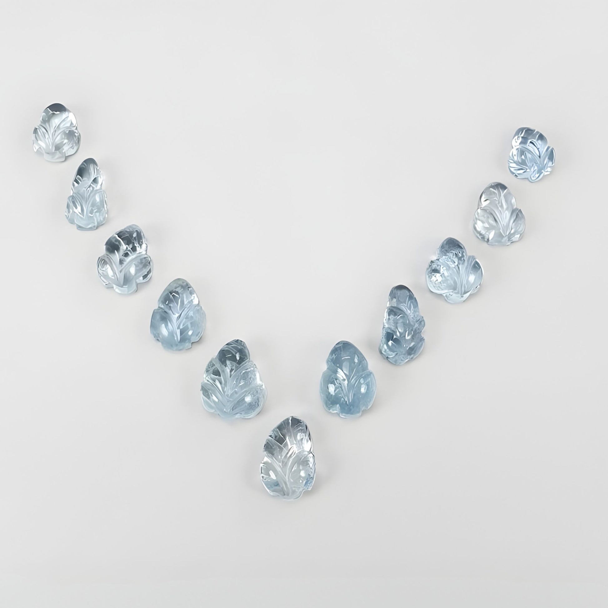 aquamarine carving gemstone