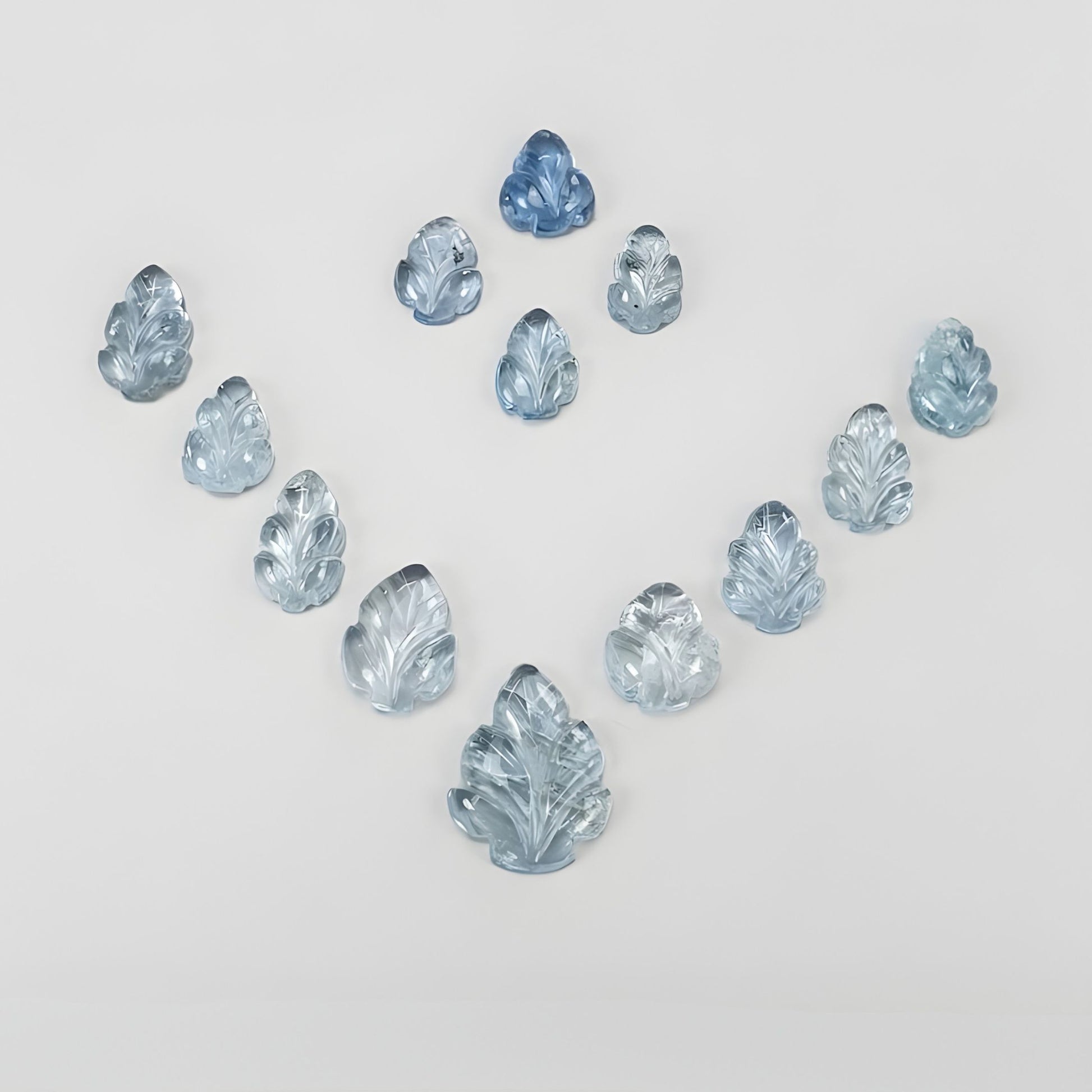 aquamarine carving gemstone