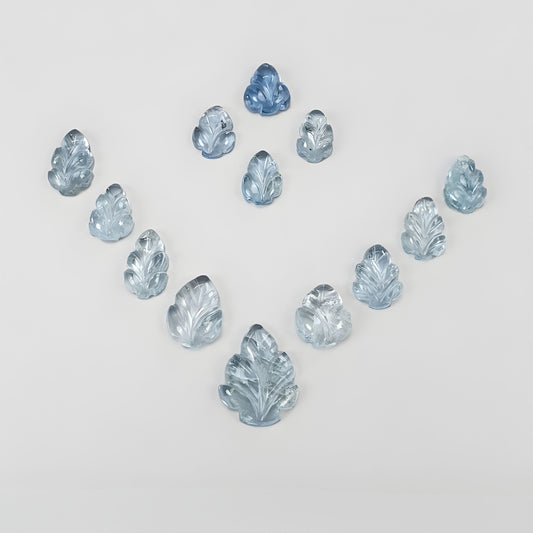 aquamarine carving gemstone