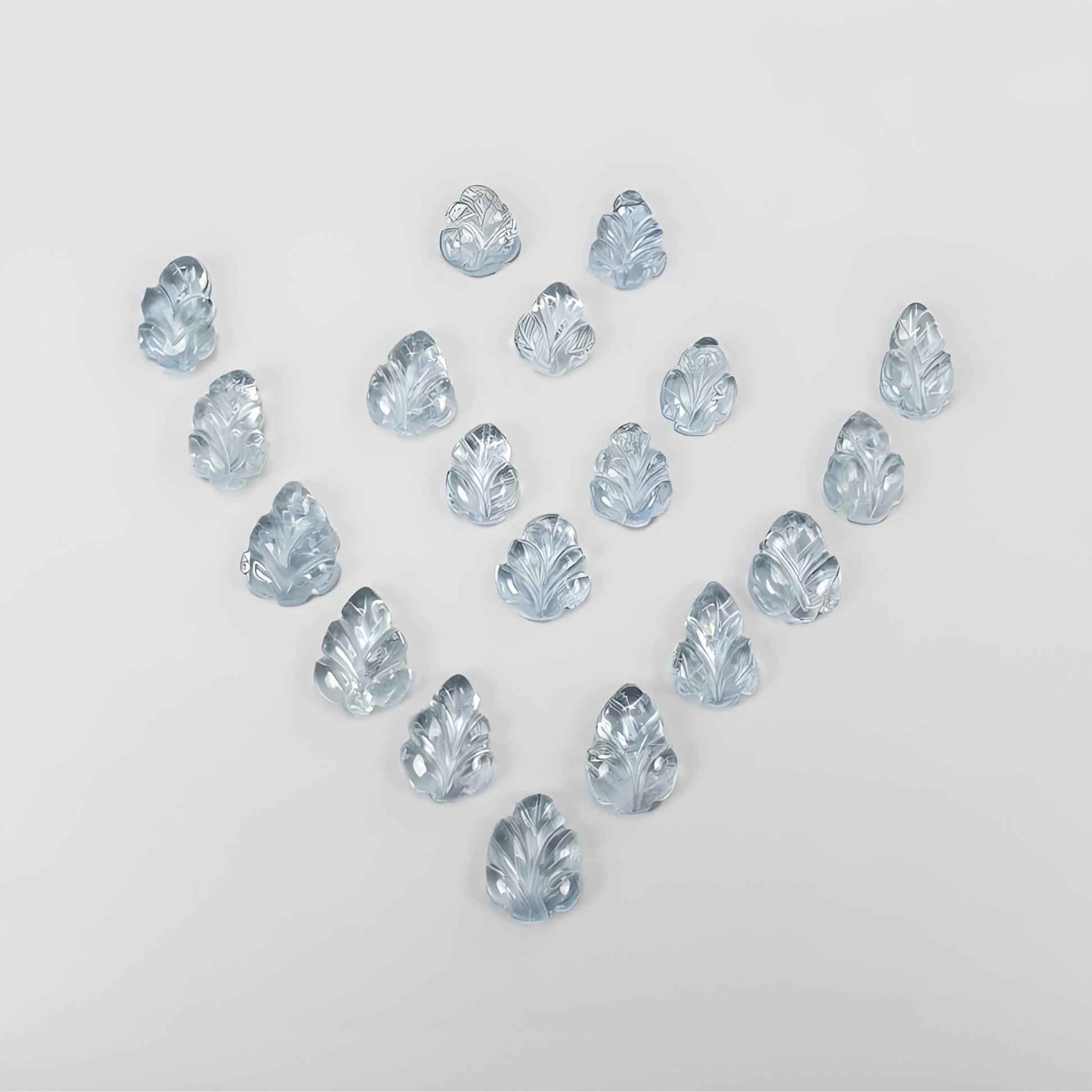 aquamarine carving gemstone