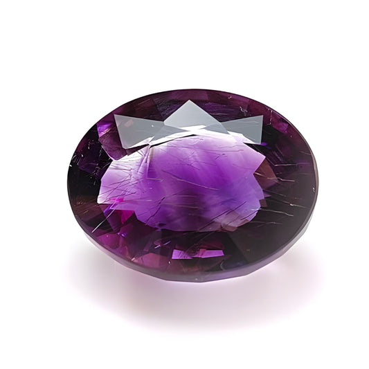 Amethyst Faceted Cut Gemstone