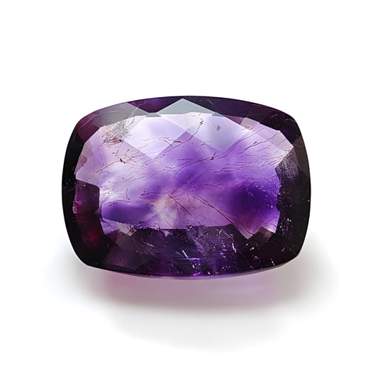 amethyst faceted cut gemstone
