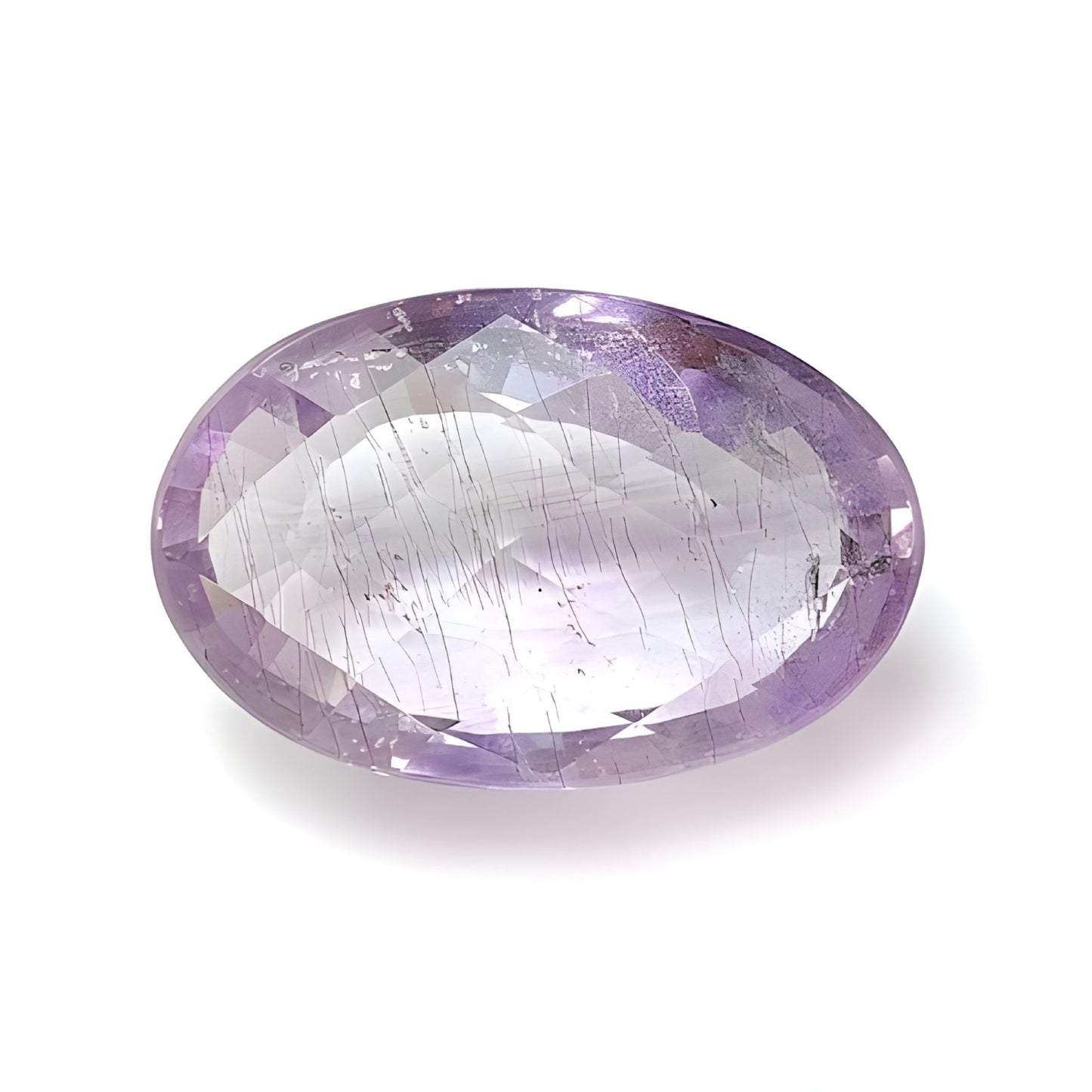 amethyst oval shape Checker cut