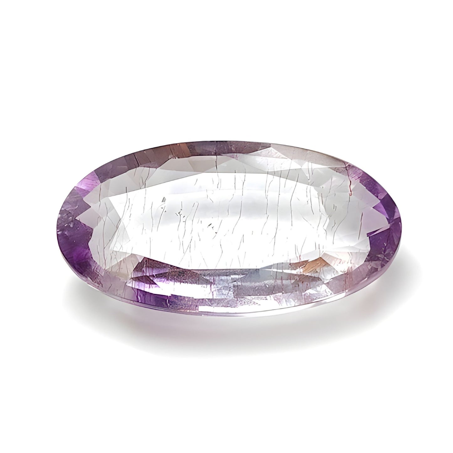 amethyst faceted cut gemstone