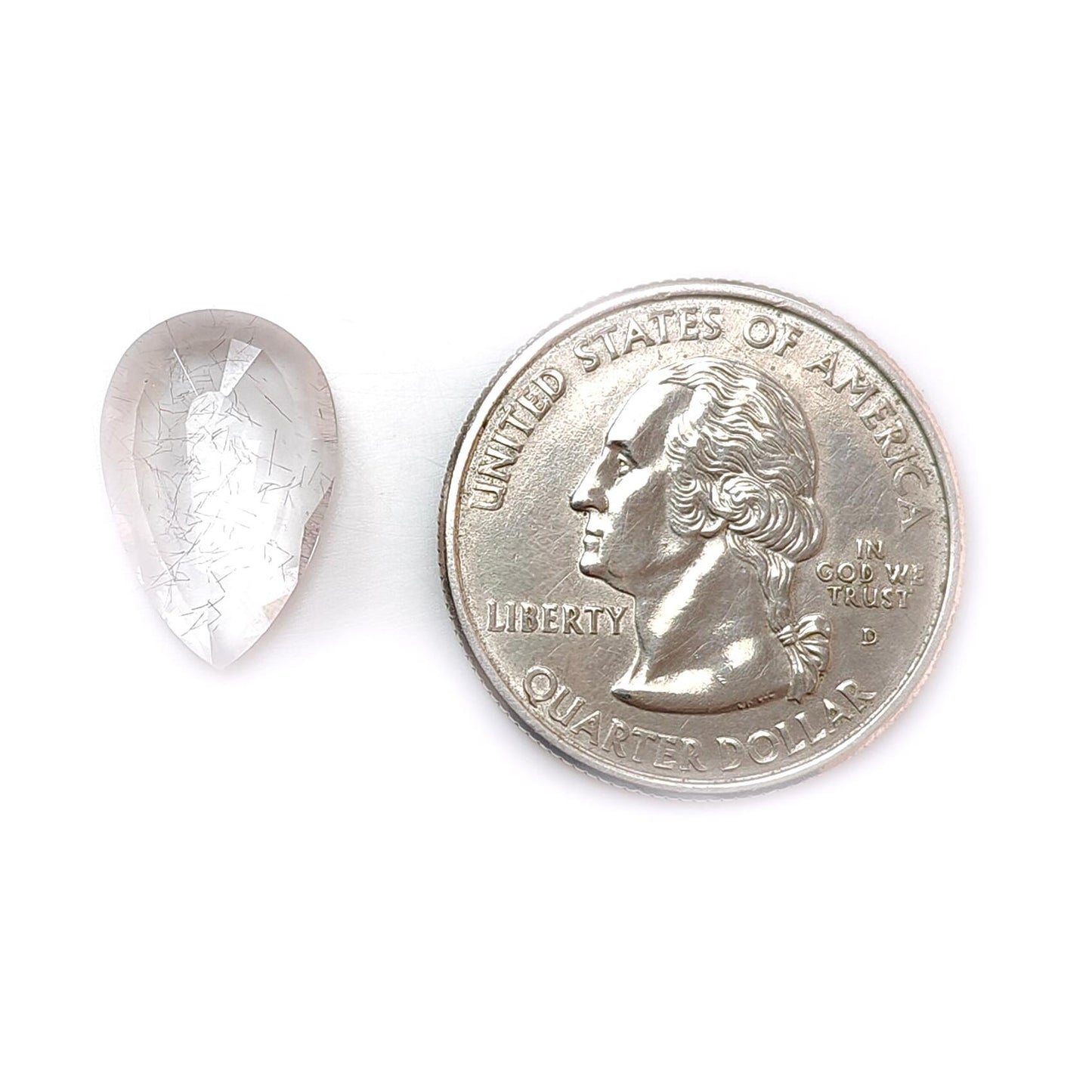 Rutile Amethyst Quartz Gemstone Faceted Cut: Natural Untreated Amethyst Pear, Baguette Shape 1pc for Jewelry February Birthstone