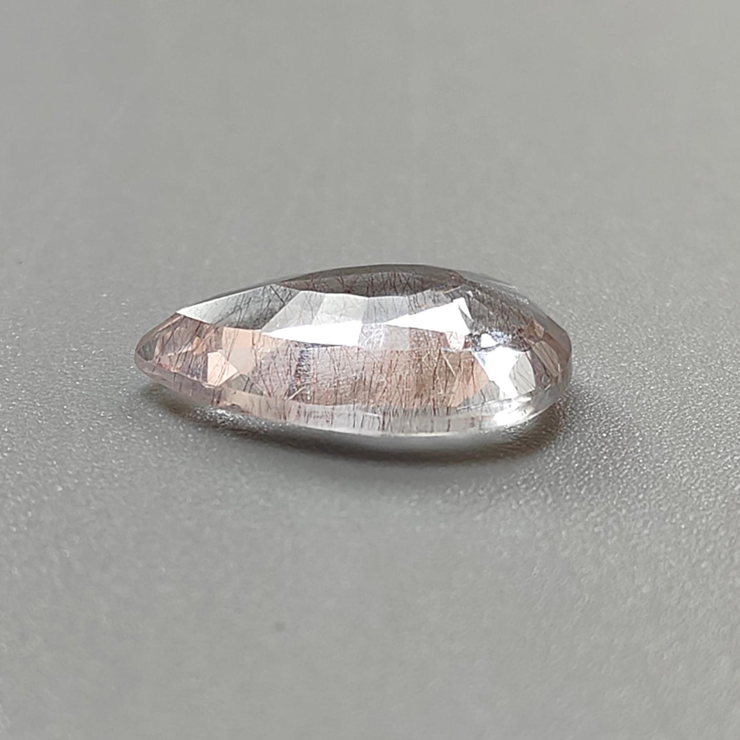 Rutile Amethyst Quartz Gemstone Faceted Cut: Natural Untreated Amethyst Pear, Baguette Shape 1pc for Jewelry February Birthstone