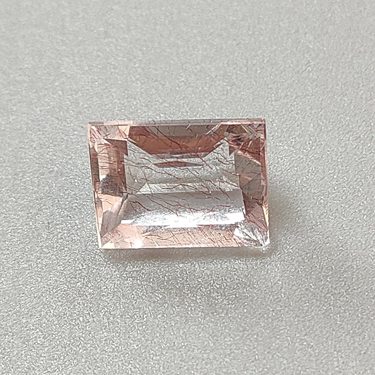 Rutile Amethyst Quartz Gemstone Faceted Cut: Natural Untreated Amethyst Pear, Baguette Shape 1pc for Jewelry February Birthstone