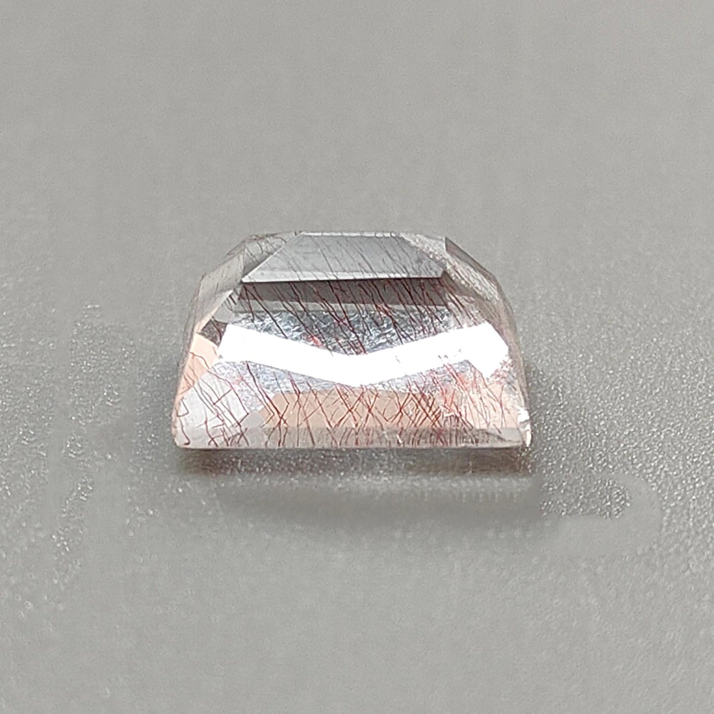 Rutile Amethyst Quartz Gemstone Faceted Cut: Natural Untreated Amethyst Pear, Baguette Shape 1pc for Jewelry February Birthstone
