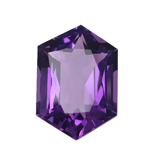 amethyst faceted cut gemstone