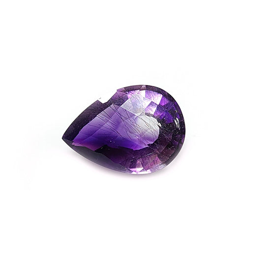 amethyst faceted cut gemstone