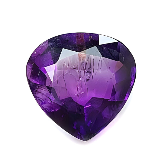 amethyst faceted cut gemstone