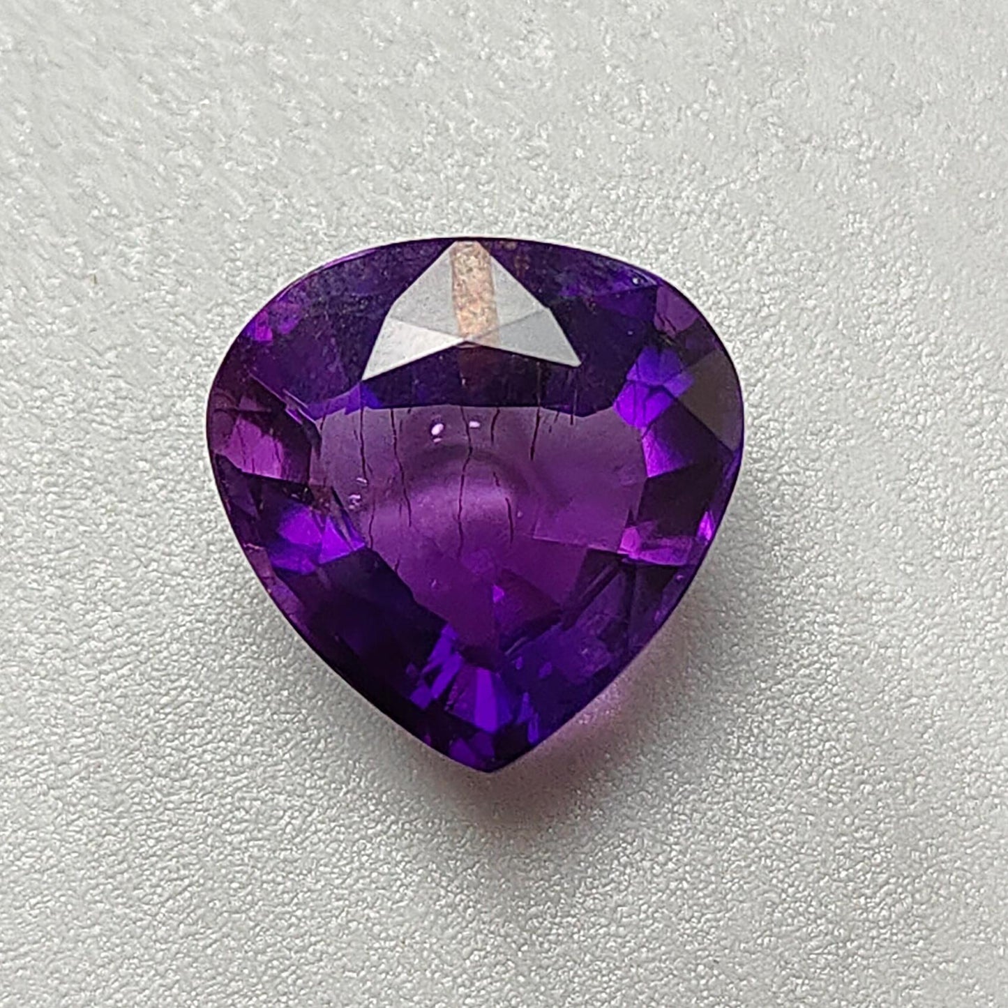 Rutile Amethyst Quartz Gemstone Faceted Cut: Natural Untreated Purple Amethyst Heart, Pear Shape 1pc for Jewelry February Birthstone
