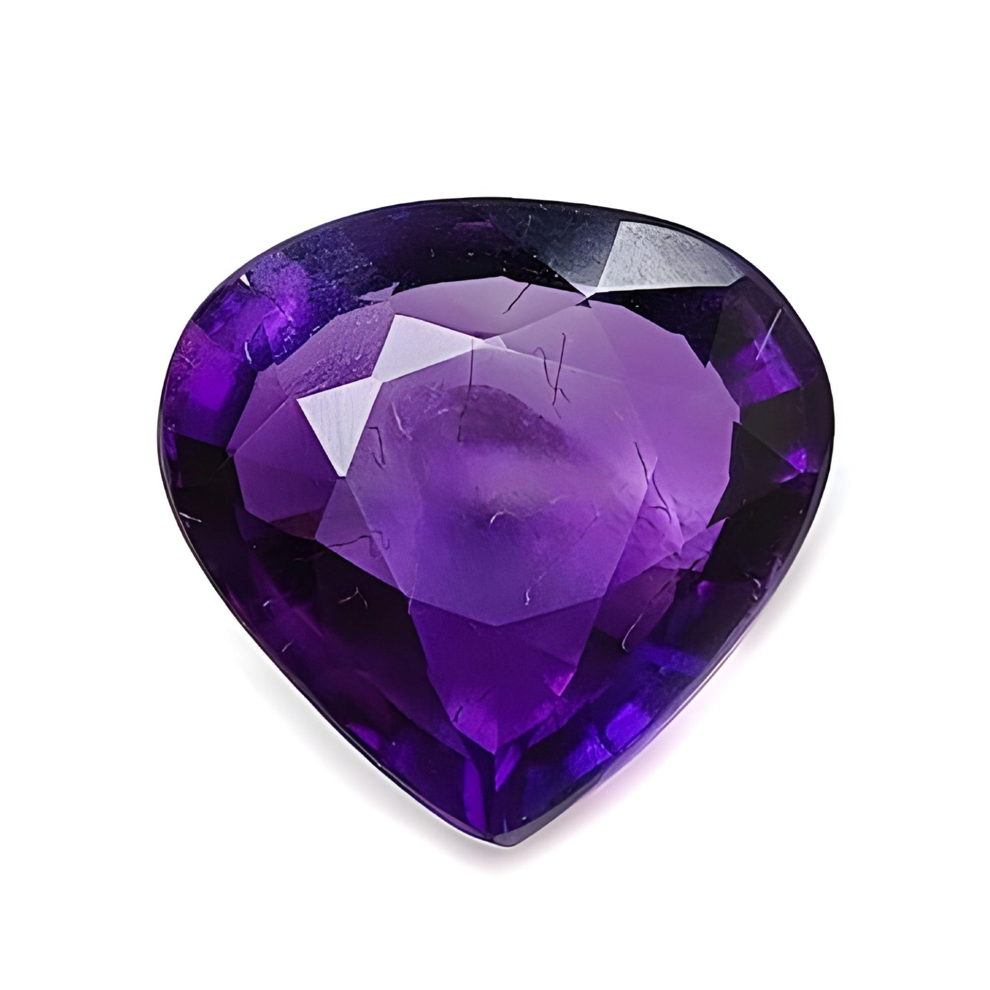 amethyst faceted cut gemstone