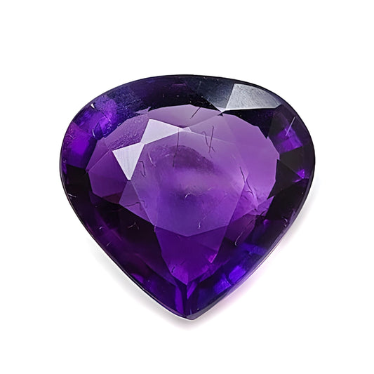 amethyst faceted cut gemstone