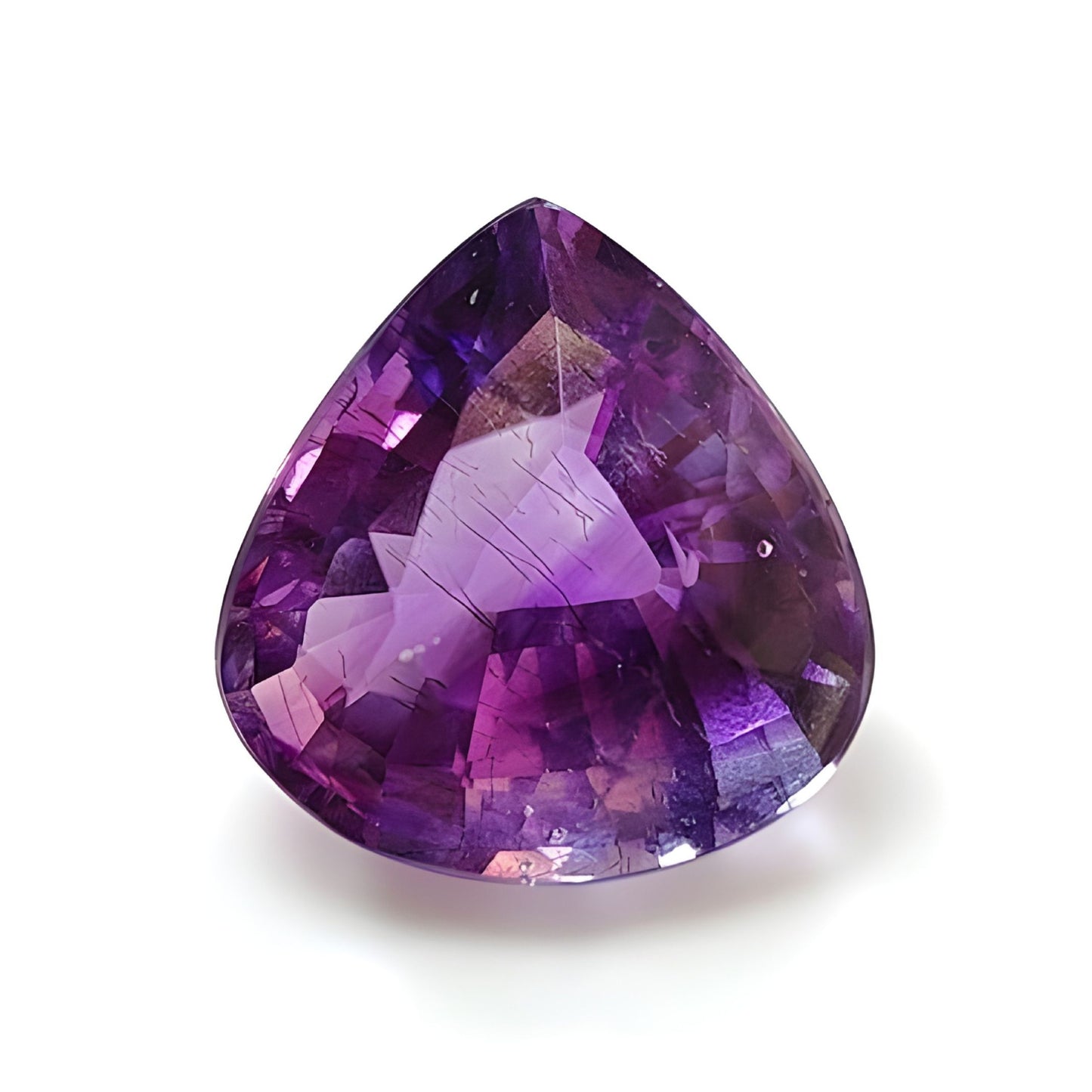 amethyst faceted cut gemstone