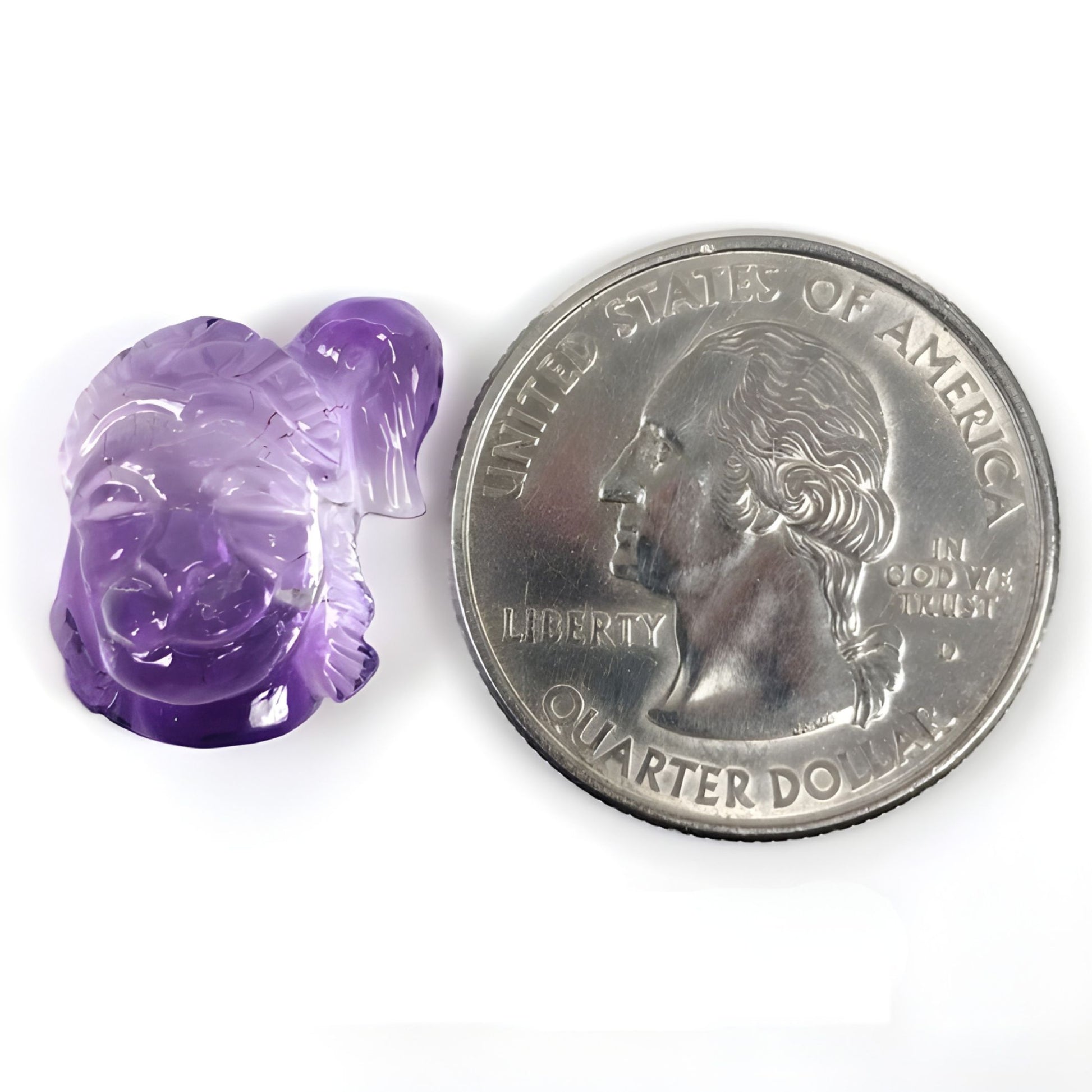 Amethyst-Schnitzerei Edelstein