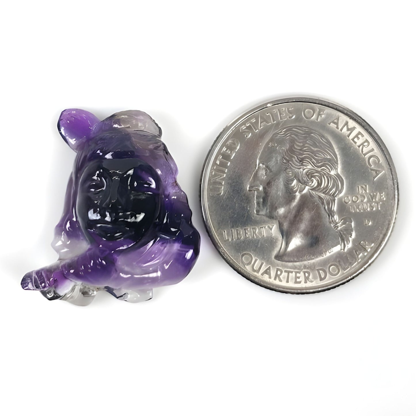 Amethyst-Schnitzerei Edelstein