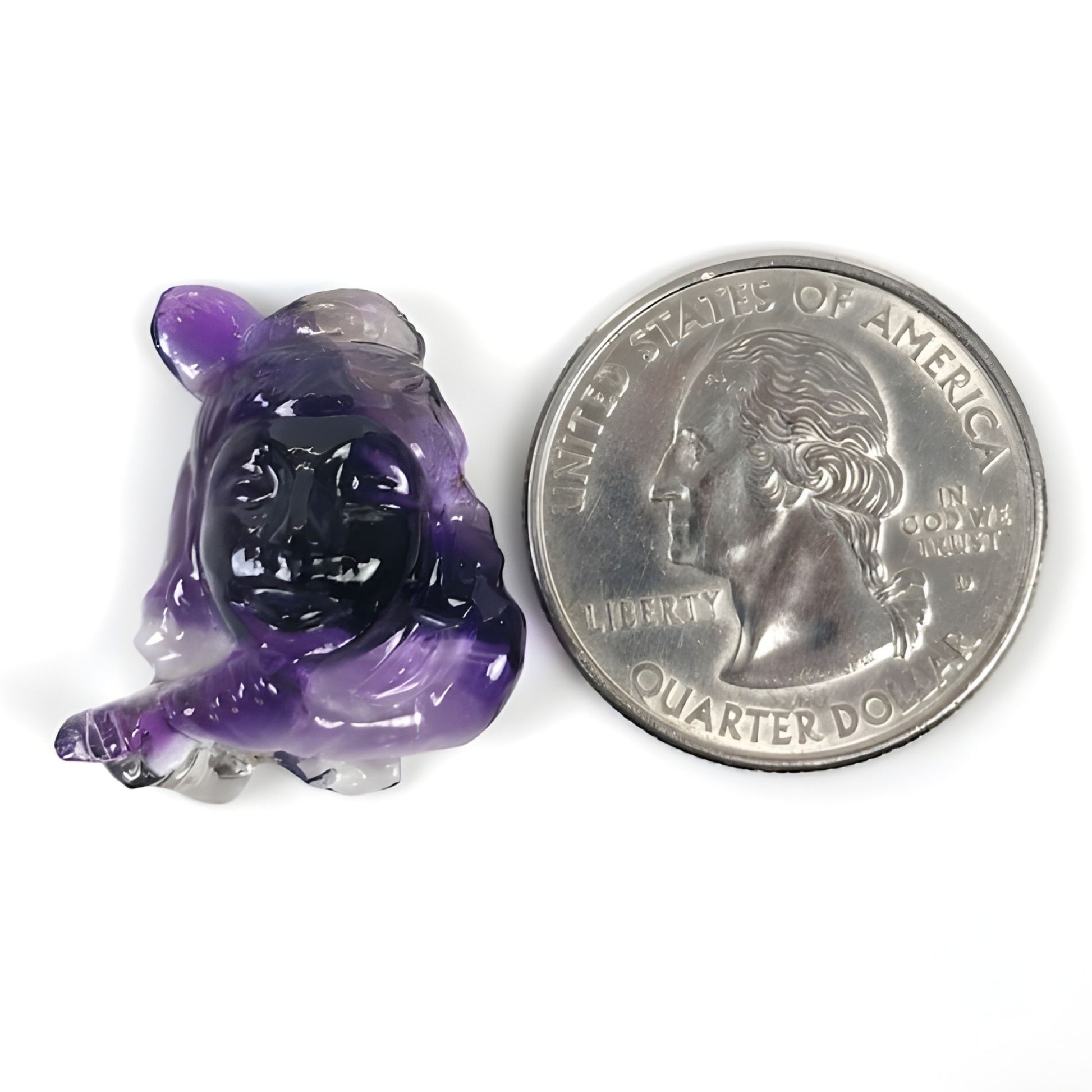 Amethyst-Schnitzerei Edelstein