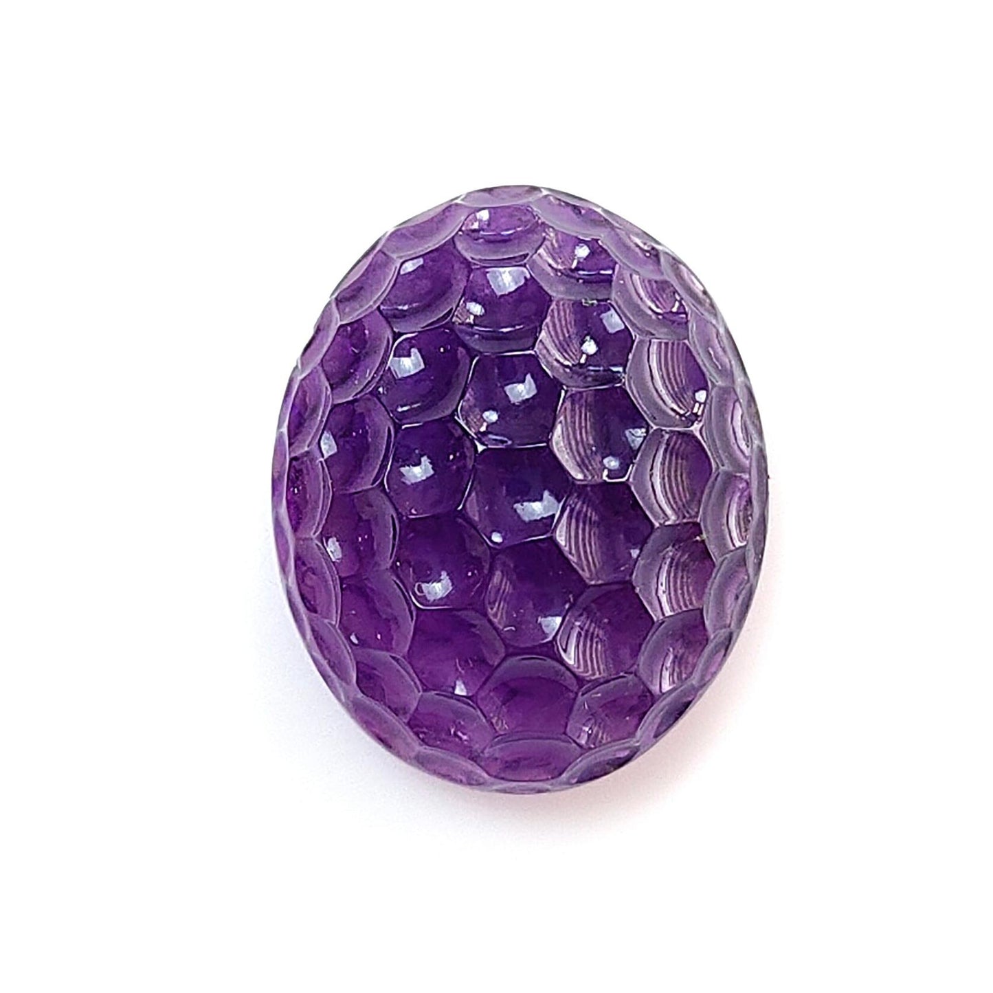 Citrine & Amethyst Quartz Gemstone Carving: Natural Untreated Unheated Yellow Citrine Purple Amethyst Hand Carved Oval Shape 1pc For Jewelry