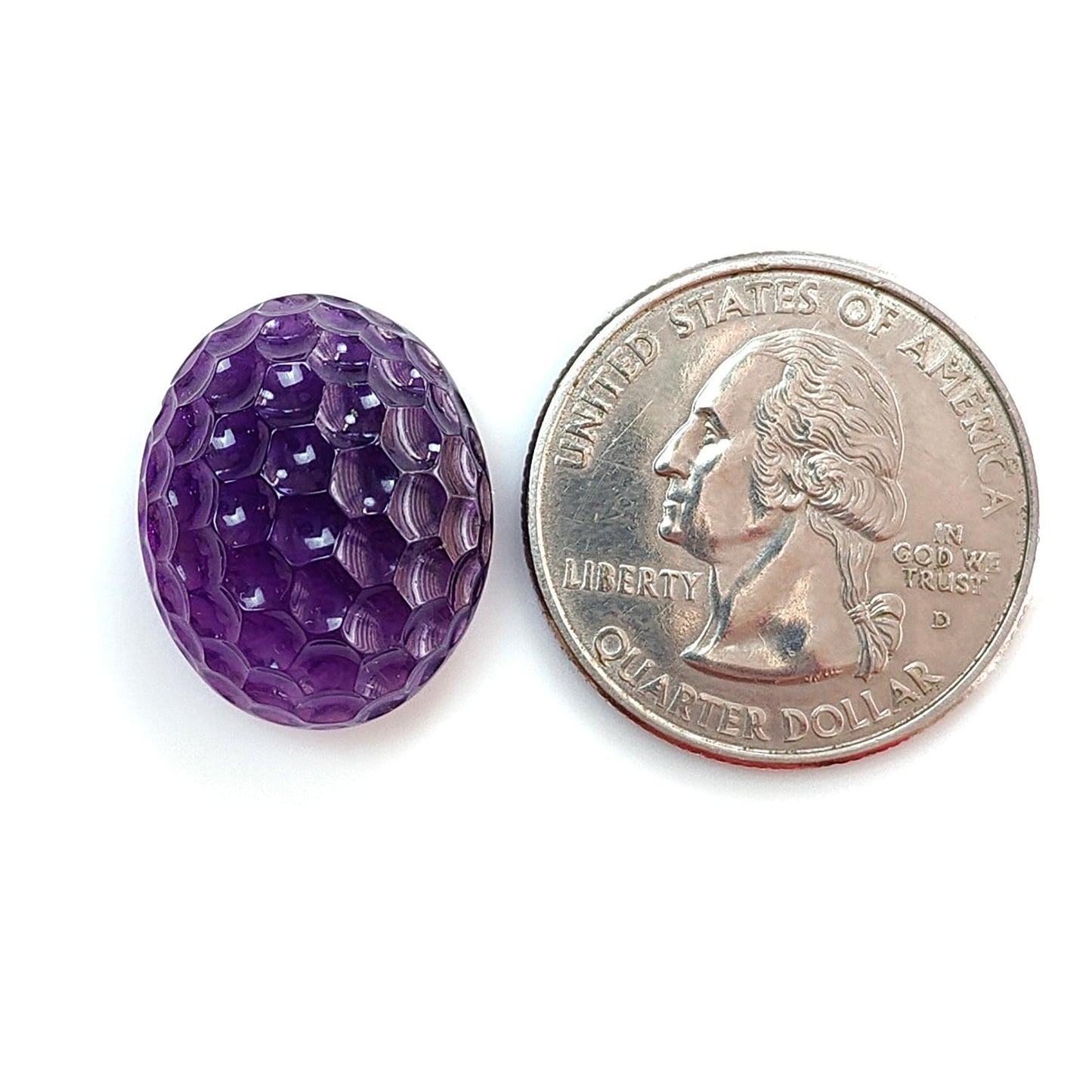 Citrine & Amethyst Quartz Gemstone Carving: Natural Untreated Unheated Yellow Citrine Purple Amethyst Hand Carved Oval Shape 1pc For Jewelry