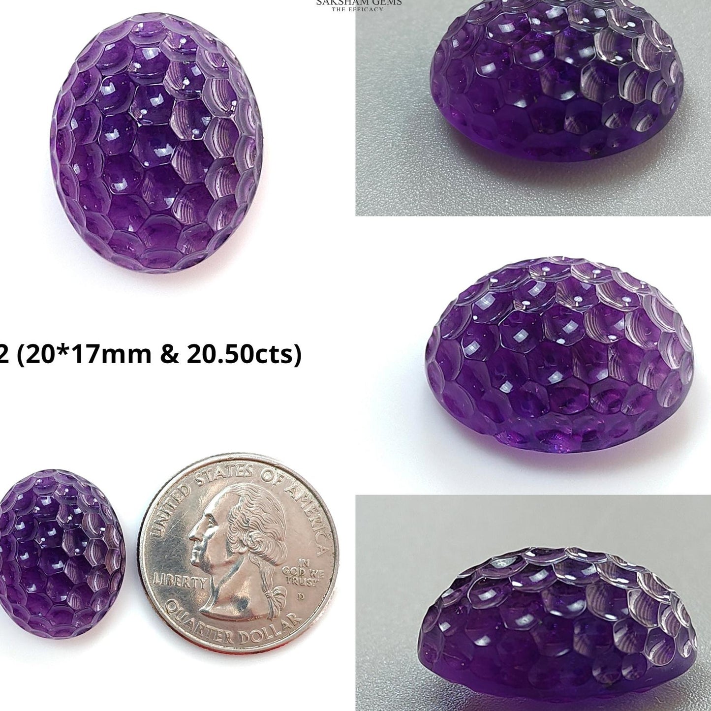 Citrine & Amethyst Quartz Gemstone Carving: Natural Untreated Unheated Yellow Citrine Purple Amethyst Hand Carved Oval Shape 1pc For Jewelry