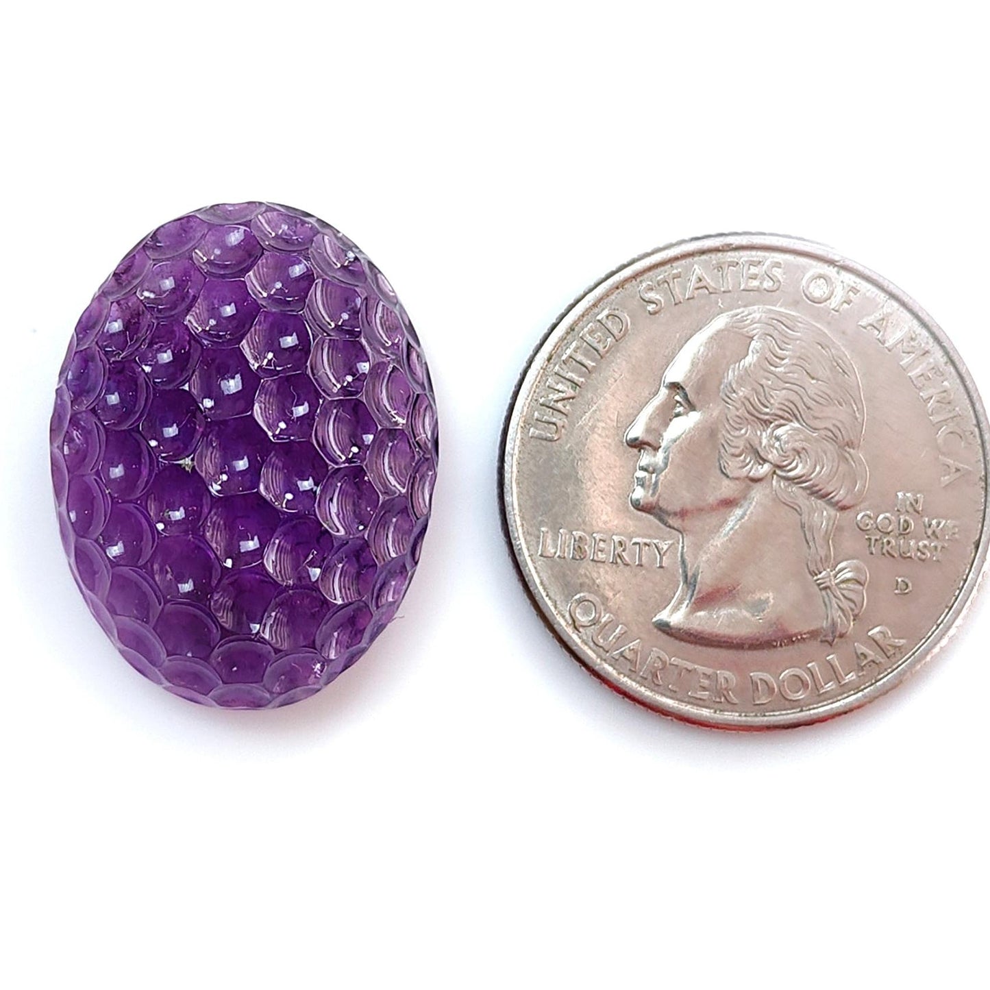 Citrine & Amethyst Quartz Gemstone Carving: Natural Untreated Unheated Yellow Citrine Purple Amethyst Hand Carved Oval Shape 1pc For Jewelry