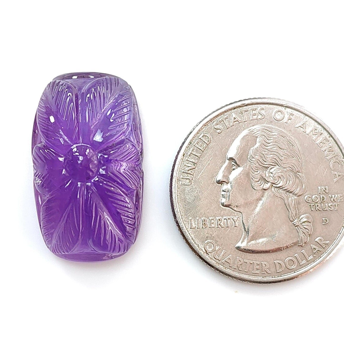 Citrine & Amethyst Quartz Gemstone Carving: Natural Untreated Yellow Citrine Purple Amethyst Hand Carved Oval Cushion Shape 1pc For Jewelry