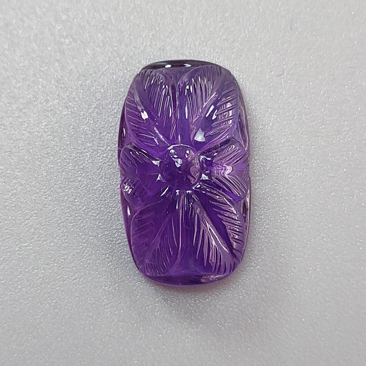 Citrine & Amethyst Quartz Gemstone Carving: Natural Untreated Yellow Citrine Purple Amethyst Hand Carved Oval Cushion Shape 1pc For Jewelry