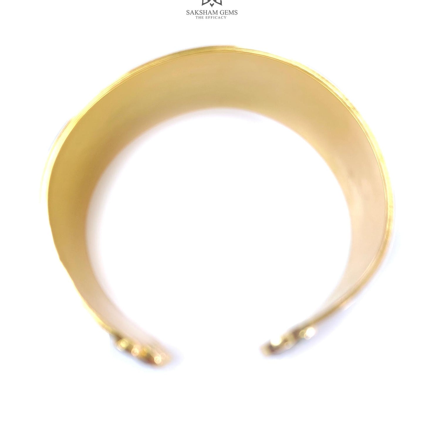 Turquoise Onyx Brass Bracelet : 131.20cts Synthetic Gemstone Adjustable Fancy Bracelet For Women