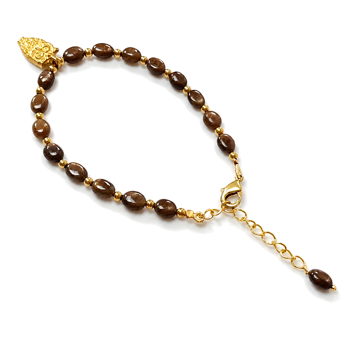Sapphire Plain Beads Bracelet