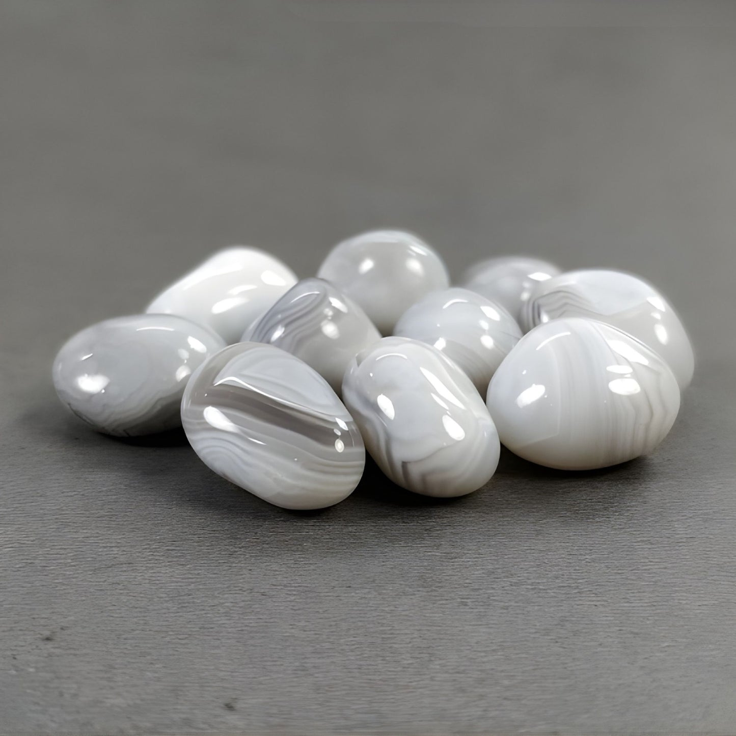 311.45cts Botswana Agate Gemstone Cabochon Bi-Color Natural Untreated Fancy 10pcs