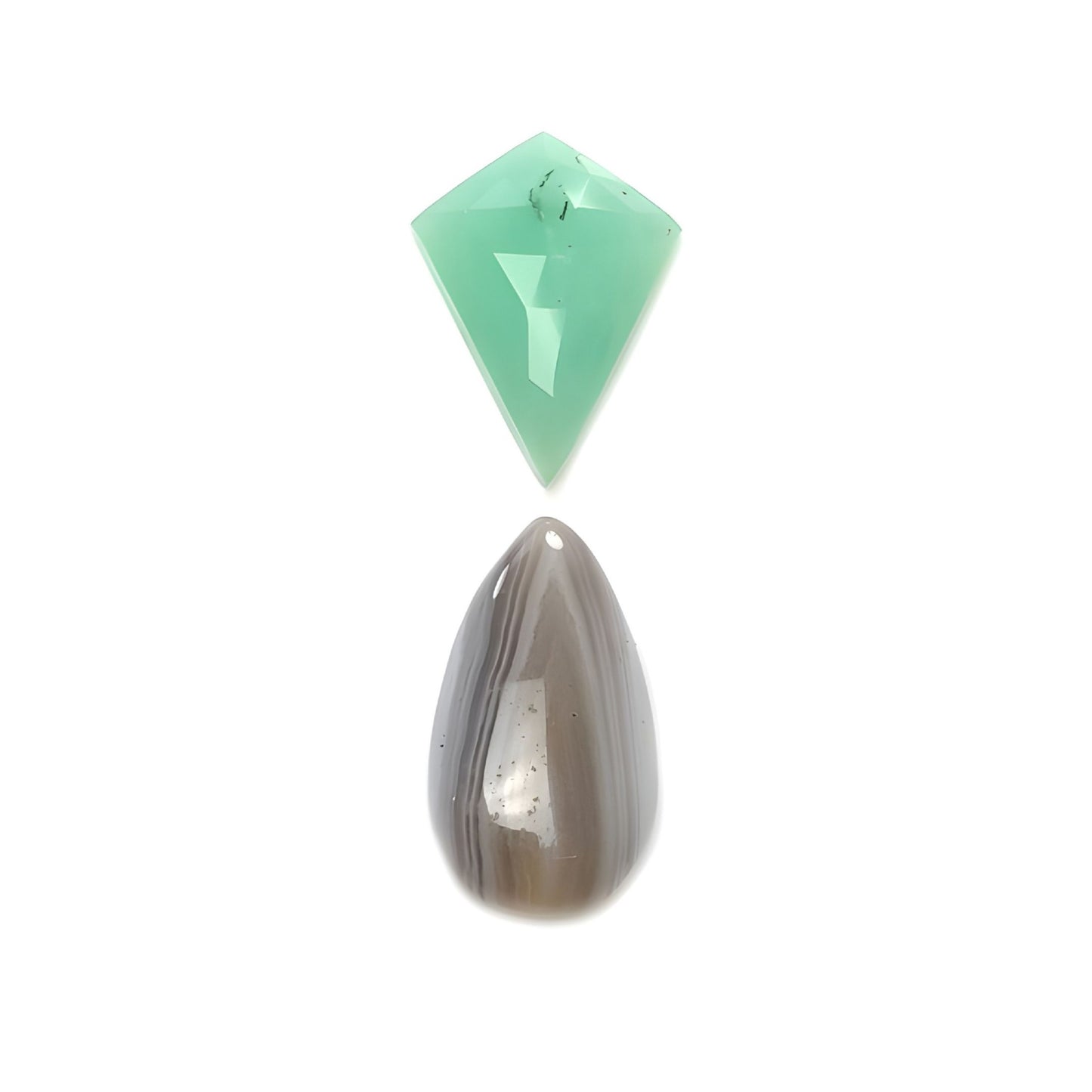 Agate & Chrysoprase gemstone