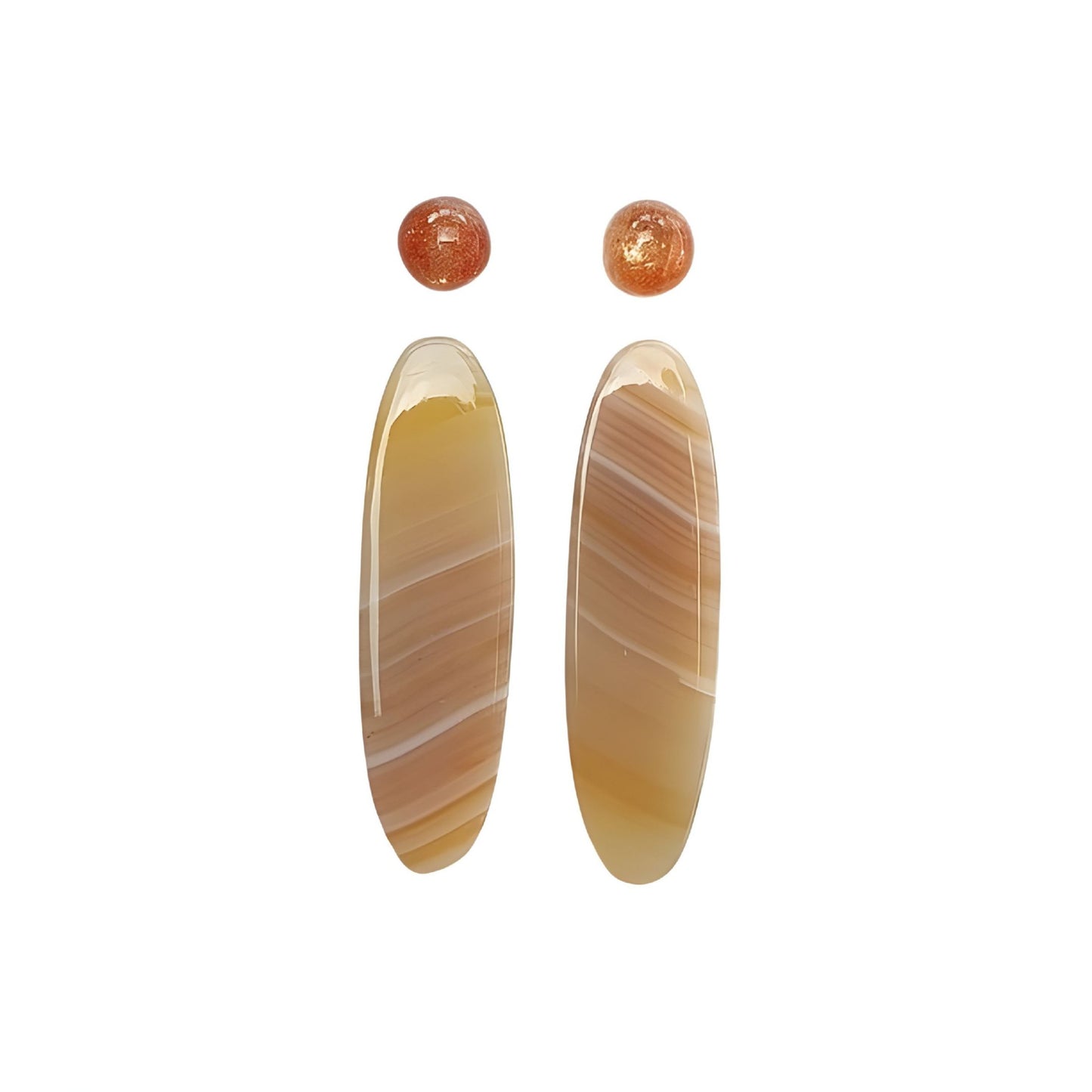 agate, sunstone cabochon gemstone