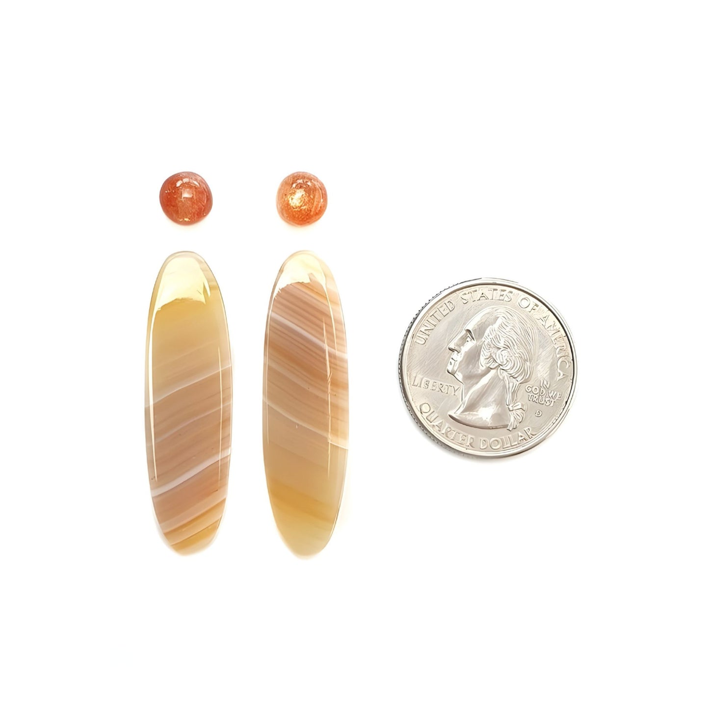 Achat, Sonnenstein für Schmuck